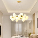 GobekUsa Gold LED Chandelier, Modern Pendant Light for Living Room, Kitchen, Bedroom, Dining Room