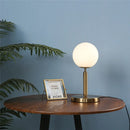 GobekUsa Glass Ball Table Lamp for Bedroom, LED Desk Light with E27 Bulb