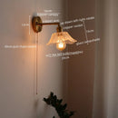GobekUsa Japanese Style LED Glass Copper Wall Lamp Sconce for Restaurant, Bar, Bedroom, Bathroom