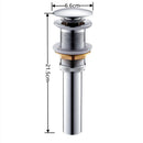 GobekUsa Brass Pop Up Drain for Bathroom Lavatory Sink - Water Drainer
