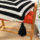 GobekUsa Boho Geometric Tufted Cushion Cover with Fringe - 45X45/30X50CM