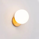 GobekUsa Glass Shade Gold Wall Lamp for Bedroom Loft Design, Up Down Iron LED Wall Lights