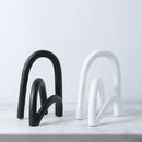 GobekUsa Abstract Resin Geometry Arch Decor Figurine Craft for Home Decor