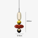 GobekUsa Candy Glass Ceiling Hanging Chandelier for Loft Living Room