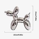 GobekUsa 22cm Balloon Dog Ceramic Sculpture Decor Statue Office Gift