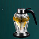 GobekUsa Diamond Glass Syrup Honey Dispenser Kitchen Seasoning Container Jar