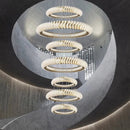 GobekUsa Crystal Chandelier: Elegant Living & Dining Room Pendant Lighting