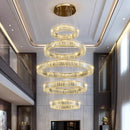 GobekUsa Crystal Chandelier Pendant Light for Living Room, Staircase, and Ceiling - Luxury Indoor Lighting