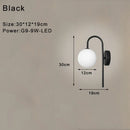 GobekUsa Frosted Glass Ball LED Wall Lamp for Bedroom and Corridor