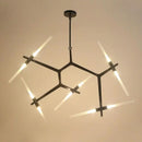 GobekUsa Glass LED Chandelier Ceiling Light for Modern Nordic Design Home Decor