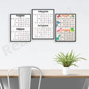 GobekUsa Japanese Hiragana Katakana Infographic Poster, Minimalist Design for Language Learners
