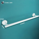 GobekUsa Bathroom Accessory Set: Towel Rack, Toilet Brush, Paper Holder, Toothbrush Holder, Soap Tray