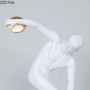 GobekUsa Discus Thrower Resin Sculpture Athlete Desk Decoration Ornaments