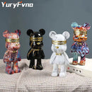 GobekUsa Graffiti Bear Figurine: Modern Abstract Home Decor Statuette