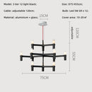 GobekUsa Crown Major Chandelier: Modern Luxury LED Light for Kitchen, Hotel, Living Room