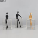 GobekUsa Abstract Character Sculpture with Crystal Base for Modern Room Decor