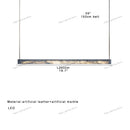GobekUsa 2025 Marble Design Pendant Light - Dimmable LED Office Bar Decor