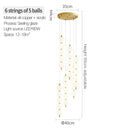 GobekUsa Brass Full Copper Modern Chandelier Light Fixture for Stylish Living Spaces