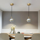 GobekUsa Emerald-Green Marble LED Pendant Lamp for Modern Spaces