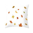 GobekUsa Autumn Maple Leaves Pillow Cases Short Plush Cushion Cover Sofa Pillowslip