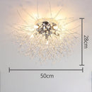 GobekUsa Dandelion Crystal LED Ceiling Light for Home Indoor Living Dining Room