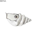 GobekUsa Conch Ashtray: Silver Plated Desk Decoration & Windproof Ceramic Smoking Accessory