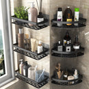 GobekUsa Aluminum Corner Shower Storage Rack - Punch-free Bathroom Shelf Organizer