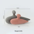 GobekUsa Ceramic Art Couple Statue for Home Office Decor & Living Room Gift