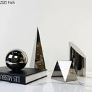 GobekUsa Geometric Crystal Artwork Polyhedron Sculpture Desk Decoration Modern Home Decor