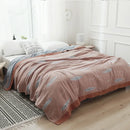 GobekUsa Kawaii Fish Cotton Gauze Blanket