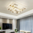 GobekUsa Crystal Chandelier LED Ceiling Light for Bedroom, Dimmable Luxury Foyer Lighting