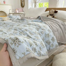 GobekUsa Cartoon Bear Printed Summer Quilt Lightweight Soft Cooling Blanket