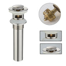 GobekUsa Gold Large Round Bathroom Pop-up Drain for Copper Washbasin Sink