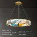 GobekUsa Crystal Chandelier Ring Light Modern Elegant Dining Living Room Lighting
