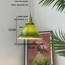 GobekUsa Green LED Pendant Lights E27 Knob Switch Kitchen Living Room Hanging Lamps