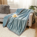 GobekUsa Cartoon Flannel Blanket: Soft & Skin-Friendly for Summer & Autumn Beds.