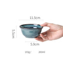 GobekUsa Beautiful Blue Ceramic Bowl Kiln Dinnerware Dish