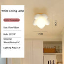 GobekUsa Kids Flower Resin Wall Lamp LED G9 Bulb White Pink Creative Bedroom Decor