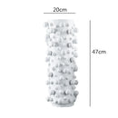 GobekUsa Black White Abstract Dots Resin Vase Irregular Bumps Home Decoration Organizer