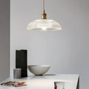 Retro Floral Glass Pendant Light
