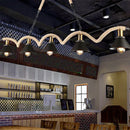 GobekUsa Industrial Hemp Rope Pendant Light Chandelier LED for Home Restaurant Kitchen