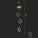 GobekUsa LED Pendant Lights: Modern Minimalist Hanging Chandelier for Living & Dining Room