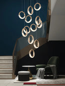 GobekUsa Circle Ring LED Chandelier Light for Luxe Living Spaces
