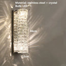 GobekUsa Contemporary Crystal Wall Sconce for Bedside, Bathroom, Corridor, Aisle, TV Background Lighting