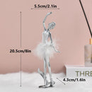 GobekUsa Ballet Girl Resin Figurine - Nordic Luxury Desktop Decoration and Birthday Gift