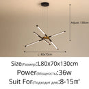 GobekUsa Dimmable LED Ceiling Chandelier, Modern Interior Lighting for Dining Room, Bedroom, Living Room
