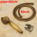GobekUsa Brass Hand Shower Set with Hose Pipe & Holder