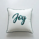 GobekUsa Christmas Cartoon Letter Embroidered Pillow Cover Festive Sofa Cushion