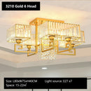 GobekUsa Crystal Rectangular Ceiling Light for Living Room, Bedroom, and Dining Room