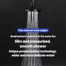 GobekUsa Black High Pressure Mini Rainshower Shower Head for Water-saving Bath Experience
